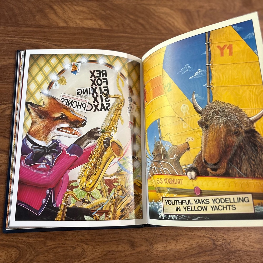 Animalia Graeme Base Hardcover 1993 Alphabet Book Harry N Abrams AtoZ Homeschool